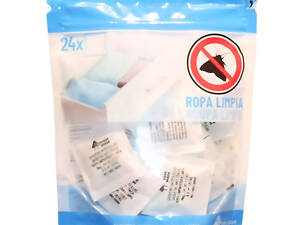 Пакетики репелленты Deliplus от моли для гардероба с ароматом 'Свежая одежда' 24 шт. Bosque Verde Ropa Limpia