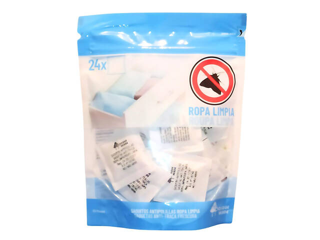 Пакетики репелленты Deliplus от моли для гардероба с ароматом 'Свежая одежда' 24 шт. Bosque Verde Ropa Limpia - Фото 1