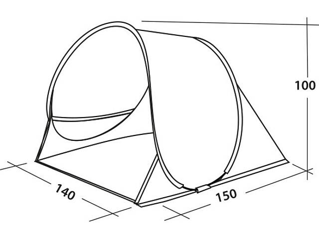 Намет пляжний Easy Camp Oceanic Grey/Sand (120433) - Фото 5