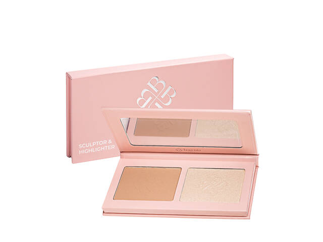 Палетка для контуринга лица Bogenia Angelic 2 в 1 скульптор и хайлайтер BG650.001