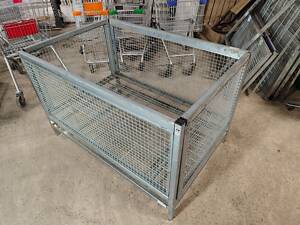 Палетний бокс бу, сітка для овочів,сітчасті контейнери бу, контейнер металевий