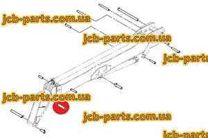 Палец в основание г/цилиндра опрокидывания каретки (ковша) 1025/2008 для погрузчика JCB 540-170
