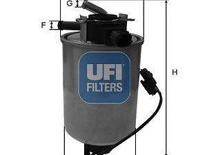 Паливний фільтр UFI 2401801 на NISSAN FRONTIER / NP300 (D40)