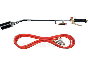 Пальник газовий для покрівлі YATO : l= 900 мм. до 65 кВт. шланг 5 м. (пропан, бутан) [6/72]