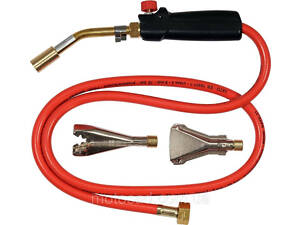 Пальник газовий YATO : l= 360 мм, до 4 кВт. 3 сопла і шланг- 1,5 м (пропан, бутан) [20]