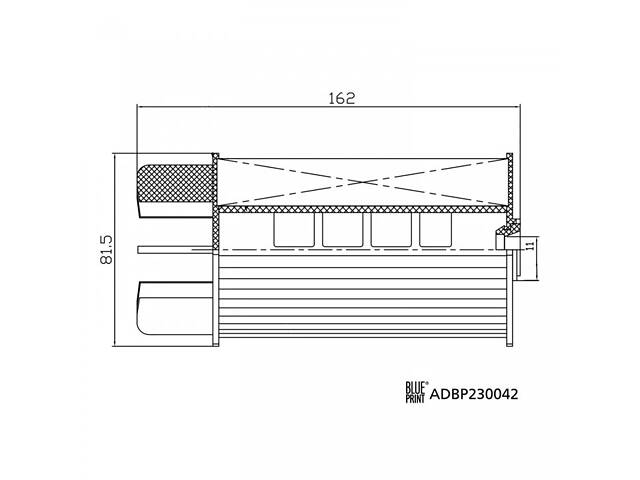 Паливний фільтр BLUE PRINT ADBP230042 Renault Master, Trafic; Nissan Navara; Mercedes Vito; Opel Vivaro, Movano - Фото 1
