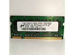 Память для ноутбука DDR2 512Mb в рабочем состоянии.