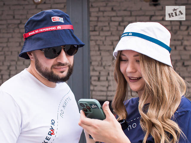 Панама синяя “Знаю, потому что проверяю”, размер M хлопок - Фото 3