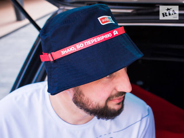 Панама синяя “Знаю, потому что проверяю”, размер M хлопок - Фото 1