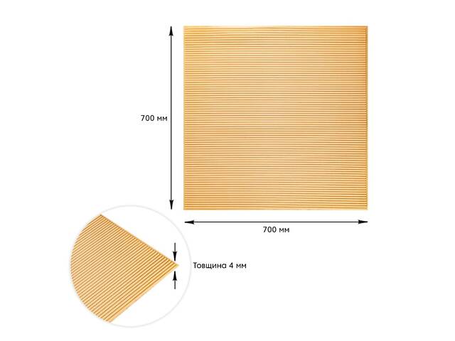 Панель 3D Beige 700*700*4mm (D) SW-00001953 - Фото 3