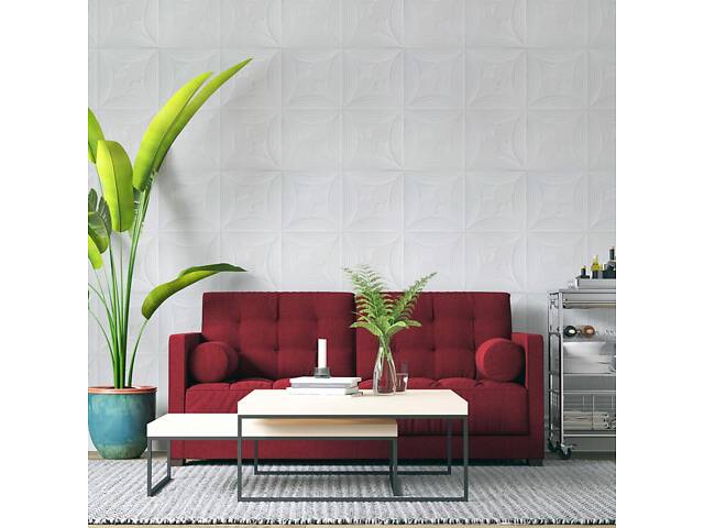 Панель 3D WHITE 700*700*6mm (D) SW-00001959 - Фото 5