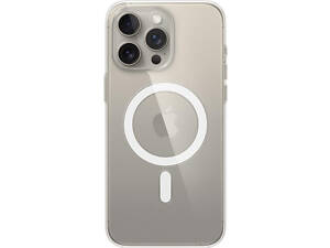Панель Apple iPhone 15 Pro Max прозрачная MagSafe защитная накладка с поддержкой MagSafe