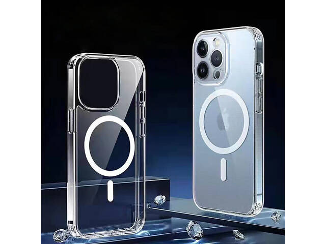 Панель для Apple iPhone 15 Pro Max прозора MagSafe захисна накладка з підтримкою MagSafe - Фото 2