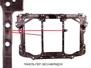 Панель Передняя Без Усиливающих Накладок на Ребрах