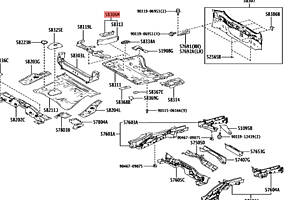 Панель підлоги багажника 5830642070 Toyota Rav4 V 2019-2023