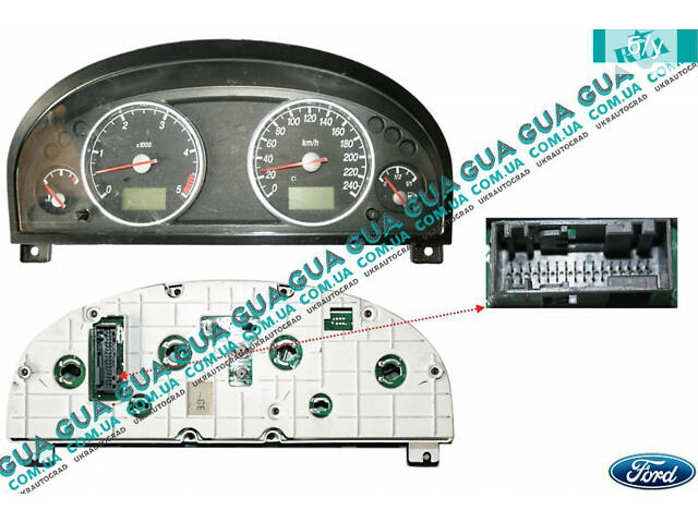 Панель приладів (спідометр/щиток приладів) 1S7F10849GE Ford/ФОРД MONDEO III 2001-2007/МОНДЕО