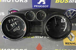 Панель приборов (спидометр, одометр, щиток) Peugeot 308 9665107480 europa