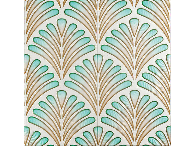 Панель стеновая 3D 680х680х4мм Коричнево-зеленый узор SW-00001988 - Фото 1