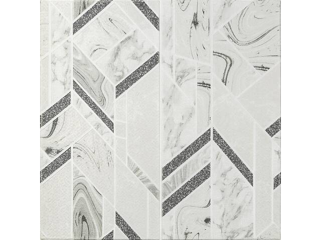 Панель стінова 3D 700х700х4мм абстракція сіра (D) SW-00001990 - Фото 1