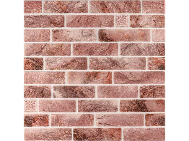 Панель стінова 700*700cm*4mm клінкер рожева глина (D) SW-00002005 - Фото 1