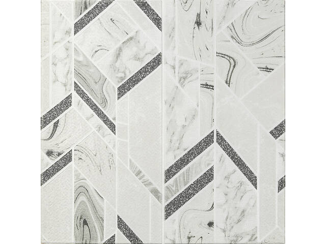 Панель стінова 3D 680х680х4мм Абстракція сіра SW-00001990 - Фото 1