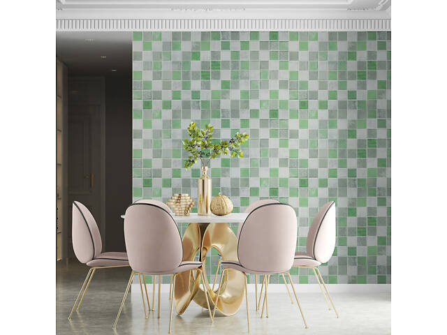 Панель стінова 3D 700х700х4мм Мозаїка зелена SW-00002010 - Фото 5