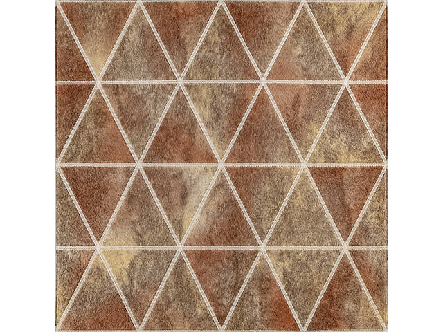 Панель стінова 3D 700х700х4мм Ромби коричневі вінтаж SW-00002007 - Фото 1