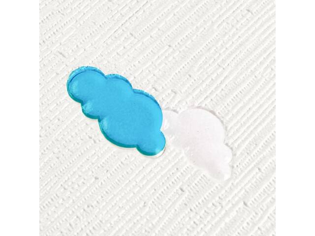 Панель стінова 3D 700х700х4мм Зірки та місяць на білому фоні SW-00001970 - Фото 5