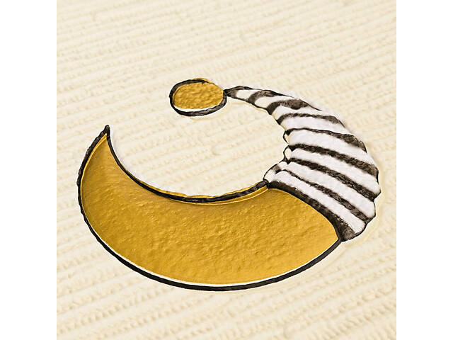 Панель стінова 3D 700х700х4мм Зірки та місяці на бежевому фоні SW-00001971 - Фото 5