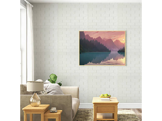 Панель стінова 3D 700х770х2мм Білий SW-00001914 - Фото 5