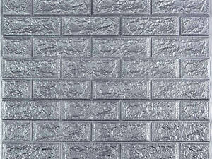 Панель стінова 3D 700х770х2мм СРІБЛО (D) SW-00001908