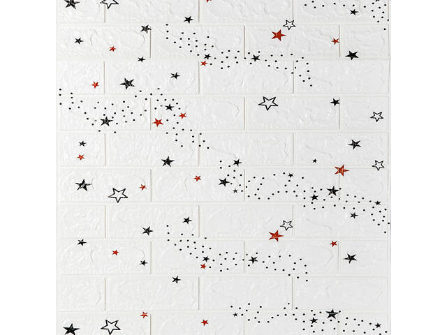 Панель стінова в рулоні 3D 700мм*3,08м*3мм зірки (D) SW-00002265 - Фото 2