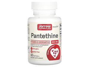Пантетин, Pantethine, Jarrow Formulas, 450 мг, 60 капсул