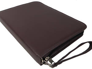 Папка деловая для документов из эко кожи Exclusive коричневая