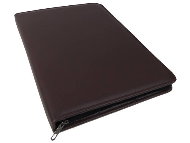 Папка деловая для документов из эко кожи Exclusive коричневая - Фото 2