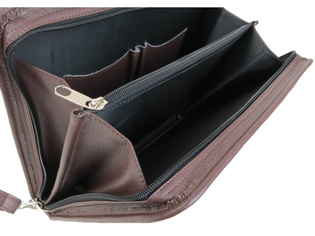 Папка деловая для документов из эко кожи Exclusive коричневая - Фото 3