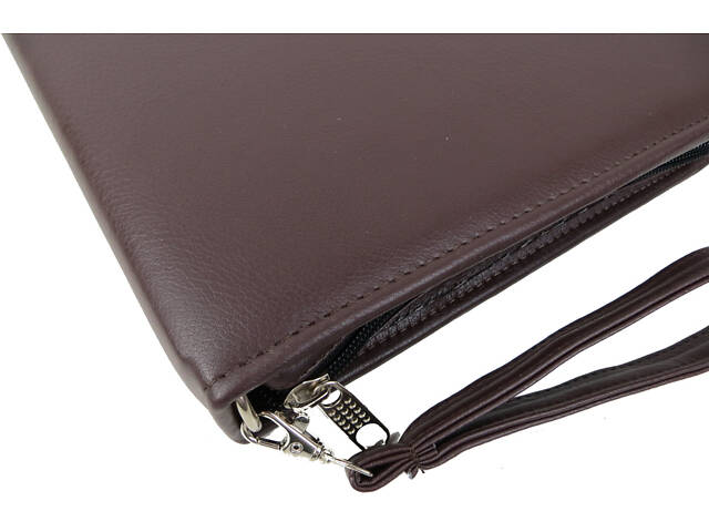 Папка деловая для документов из эко кожи Exclusive коричневая - Фото 4