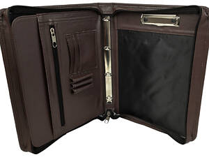 Папка ділова для документів зі штучної шкіри Exclusive темно-коричнева