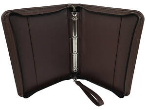 Папка для документів формату А4 з еко шкіри Exclusive 712100 темно-коричнева