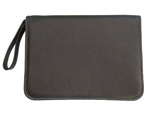 Папка для документів з натуральної шкіри Дорожка Чорна (7153-1)