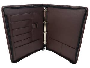 Папка для документів з еко шкіри Exclusive, Україна коричнева