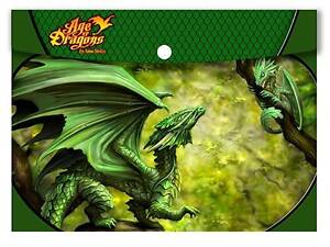 Папка на кнопке 33-24 см. рисунок лесной дракон, пластик, 18488