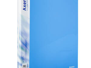 Папка на кільцях Axent А4 з 2-ма кільцями 700 мкм 25 мм Прозора синя (1207-22-A)