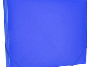 Папка на резинках Optima А4 30 мм, синяя (O35616-02)