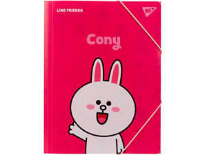 Папка на резинках Yes A4 Line Friends Cony (492097)