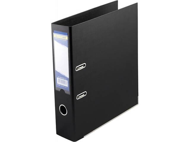 Папка - регистратор Buromax А4 double sided, 70мм, PP, black, built-up (BM.3001-01c) - Фото 1