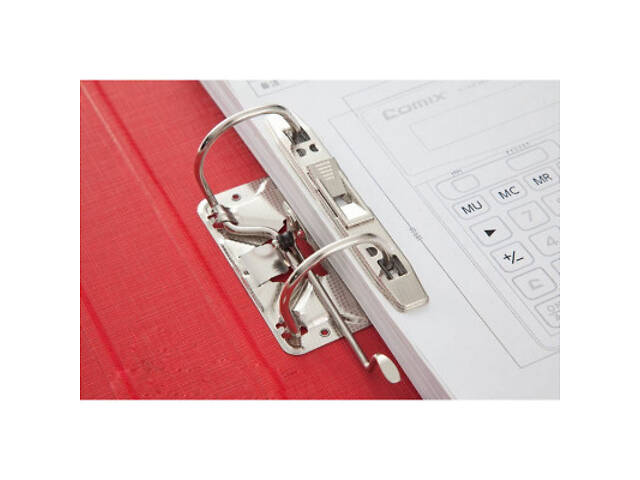 Папка - реєстратор Comix А4, 70 мм, PP, двостороння, червона (FOLD-COM-A306-R) - Фото 2