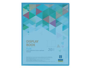 Папка з файлами Optima А4 з 20 файлами &quot;FLEX&quot;, блакитна (O32122-11)