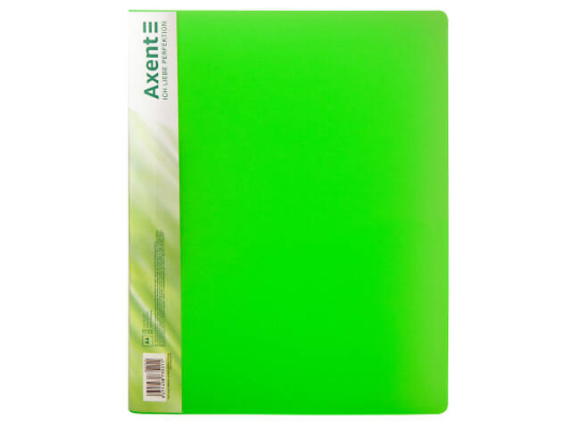 Папка с зажимом Axent A4 700 мкм Прозрачная зеленая (1301-26-A) - Фото 1