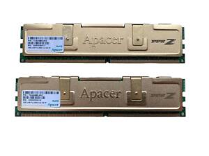 Пара игровой оперативной памяти apacer ddr2 4gb (2gb+2gb) 800 mhz pc2